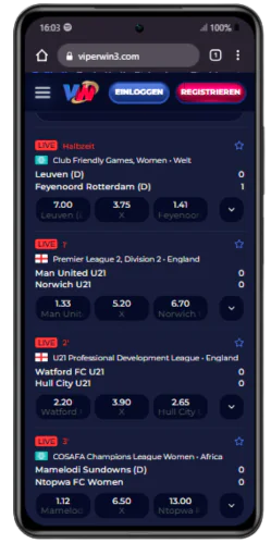 Sportwetten bei ViperWin